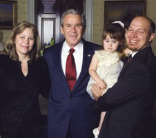 President Bush with the Lancaster Family