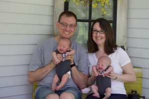 Rick and Christina with Twins