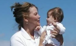 Maria with her daughter Elisha as a baby